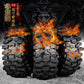 RED SPIDER 4Pcs 1.9 Inch Rock Rubber Tires 1.9" Wheel Tyres OD 118mm For 1/10 RC Crawler Axial SCX10 TRX4 D90 RC Off Road Car Upgrade Accessories