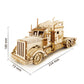 Robotime Classic Car 3D Wooden Puzzle Train Army Jeep Heavy Truck Vintage Car 1:15 Scale Model Building Kits for Kids