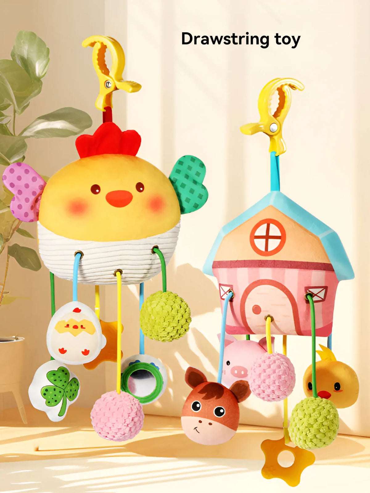 Bed Hanging Drawstring Cheer Toy Bedbell Pendant Can Be Nibbled Drawstring cartoon Pendant