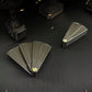 Metal EDC Fingertip Folding Fan Pressure Reducing Push Card Mechanical Coin Toy Anti Stress Relief Sensory Fidget Toy for Adults