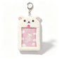 Cartoon Rilakkuma Plush Photocard Holder Key Ring Cute Soft Card Cover Bag Pendant For Kpop Photocard ID Card Protector Student