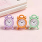 1Pc 1:12 Scale Alarm Clock Doll Kitchen Living Room Miniature Dollhouse Mini Home Decoration Toy Metal Candy Color Doll Clocks
