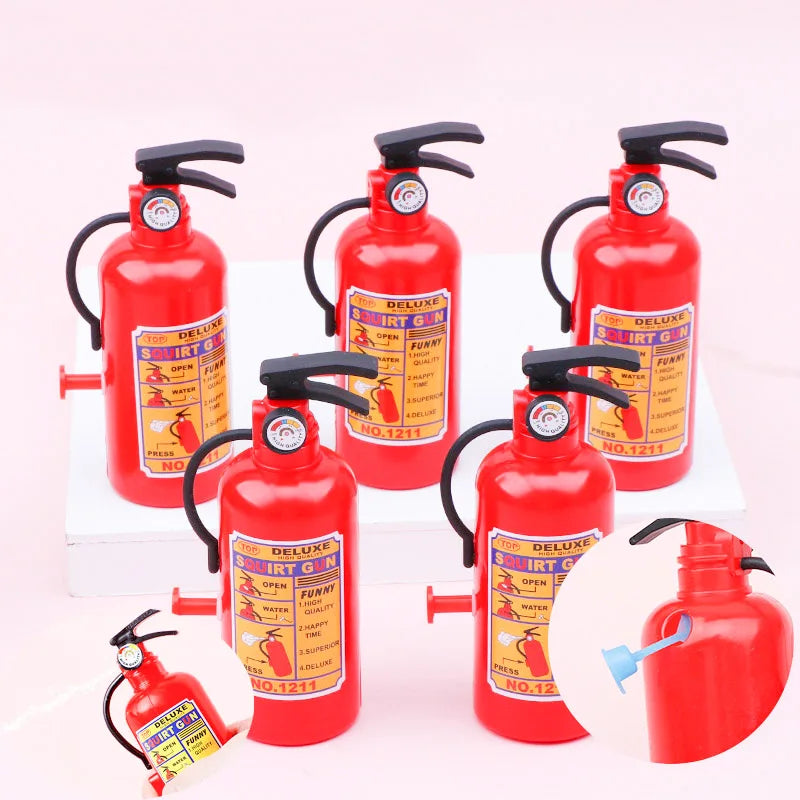 5Pcs Mini Extinguisher Design Water Toys Summer Beach Outdoor Games Funny Party Favors for Holiday Celebrations and Gifts