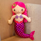 1PC 30cm Cartoon Mermaid Plush Doll Toy Mini Pillow Plush Toys for Birthday Gifts