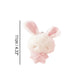 1/2Pcs Mini Angel Bunny Plush Keychain Cute Soft Rabbit Stuffed Toy Hanging Pendant Kawaii Gift for Girls