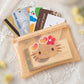 Genuine Sanrio Hello Kitty PVC Wallet Cartoon KT Cat Transparent Waterproof Card Holder Travel Portable Storage Pouch lady Gift