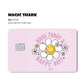 100% New Arrival Conch Money Bow Anime Speend or Save Meme Credit Card Film Debit Card Sticker Skin