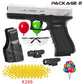 2026.SAFE SOFT BULLET TOY BLASTER PISTOL WITH MAGAZINE AND BALLS, PERFECT FOR OUTDOOR SHOOTING GAME AND KIDS GIFT