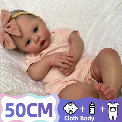JOYORA Fashion Baby Doll Finished Rebirth Doll 3D Skin Visible Vein High Quality Handmade Doll Art Collection Doll Birthday Gift