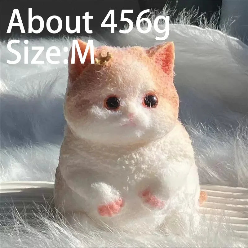 Kawaii Lucky Cat Siamese Cat Soft Slow Rising Squeeze Stress Relief Sensory Fidget Toy Plush Desktop Ornamen Anxiety Relief Toy
