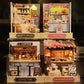 Mini Miniature Dollhouse DIY Small House Kit Making Room Toys Home Bedroom Decorations With Furniture Wooden Craft Doll Houses