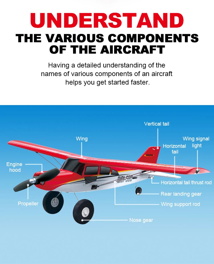 M7 Moore Off-road Aircraft Qidi560 RC Plane EPP 4CH Remote Control Brushless Airplane with LED Light Model Toys for Children