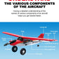 M7 Moore Off-road Aircraft Qidi560 RC Plane EPP 4CH Remote Control Brushless Airplane with LED Light Model Toys for Children