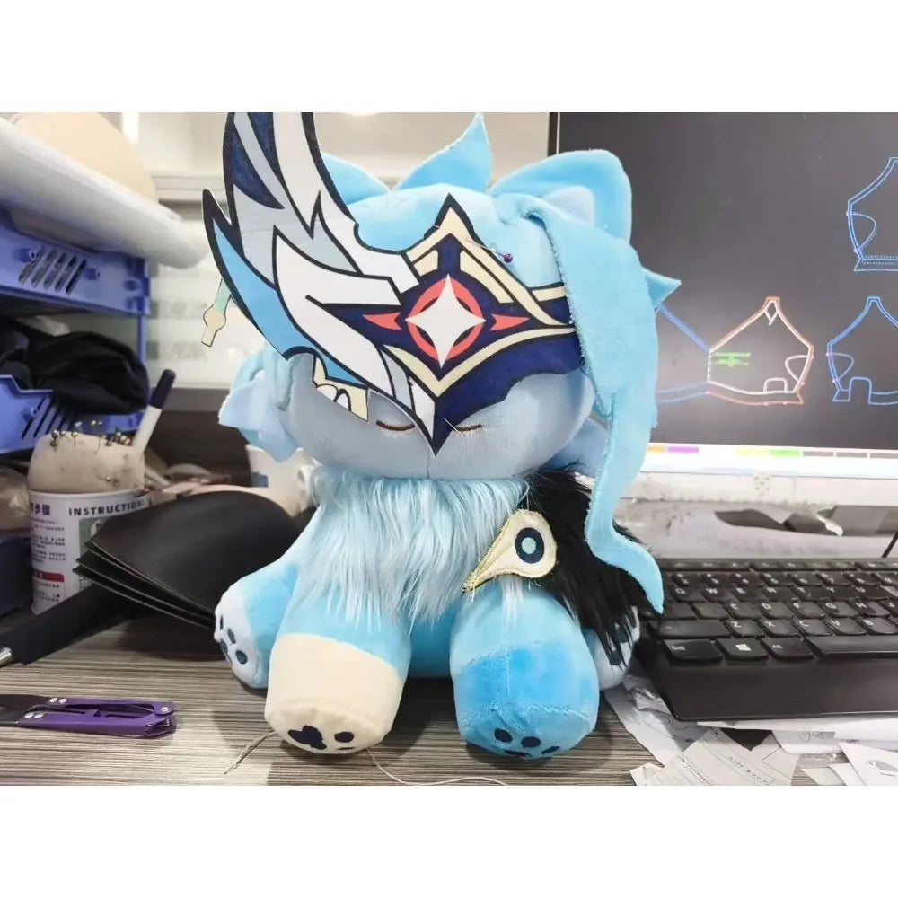 2026  New Dottore Cat Plush Doll Genshin Impact Game Character Plush Toy Kawaii Home Ornament Christmas Birthday Gift  For Fans