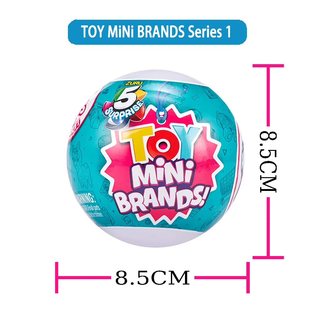 ZURU Surprise Mini Brands Mystery Blind Box Toys Collection Miniature Things Supermarket Cart Snacks Birthday Blind Box Toys