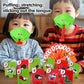 Frog Chameleon Lizard Mouth Mask Kids Toy Board Game Blow Activated Tongue Blow Catch Game Interactive Educational Game Prop