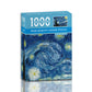 Micro Puzzle Puzzle 1000 Pieces Mini Landscape World Famous Painting Paper Decompression Healing Creative Educational Toy Puzzle