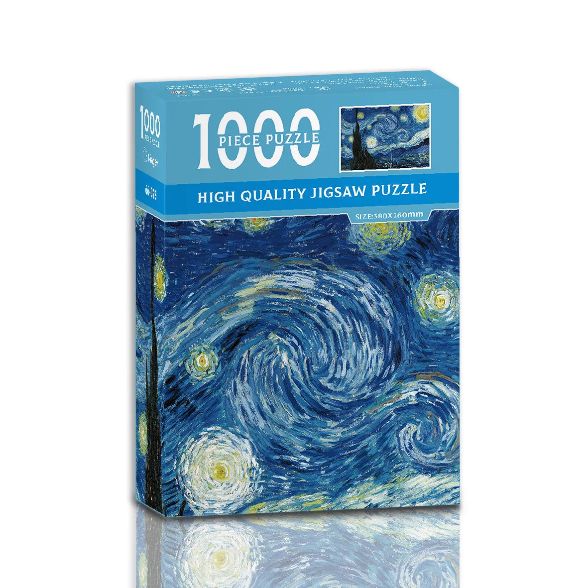 Micro Puzzle Puzzle 1000 Pieces Mini Landscape World Famous Painting Paper Decompression Healing Creative Educational Toy Puzzle