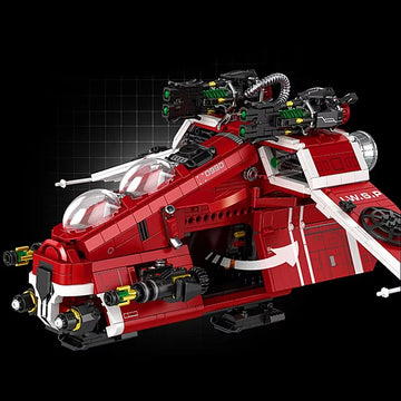1107PCS Galaxy Space Gunship Starship-Fighters Spaceships Aifcraft Dropship Model Building Blocks Bricks Toy Gifts