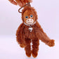 20cm Cute Little Monkey Pendant Plush Doll Animal Hanging Plushies Doll Bag Pendant Soft Stuffed Backpack Keychain Plush Dolls