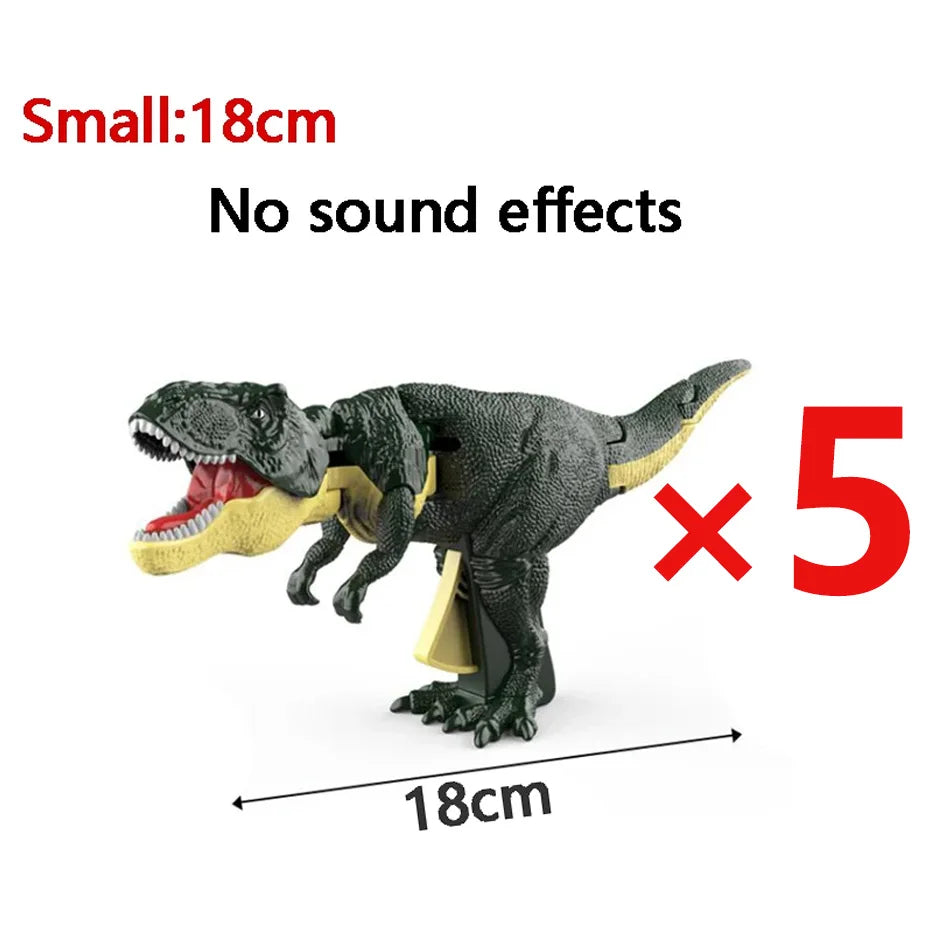 Press Bite Roaring Dinosaur Toy, Electronic T-Rex with Shaking Head & Sound Effects, Interactive Tyrannosaurus Rex Gift for Kids