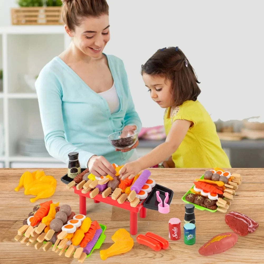 BHQ Bbq Simulation For Kids Prank Game Children's Kitchen Toys Kitchenware Cooking Play The Role Of A Barbecue Pretend Play Toys