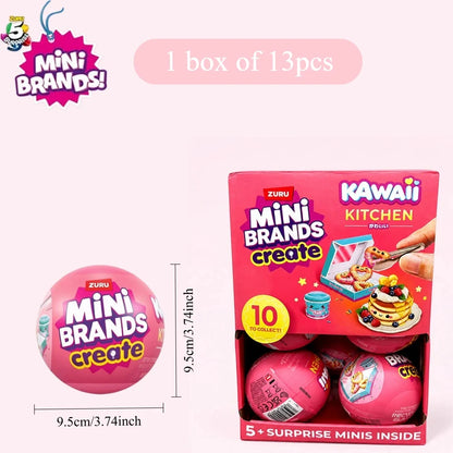 Zuru Surprise Toy Mini Toy Brands Kawaii Food Toys Cute Mystery Random Blind Boxes Miniature Toy Original Birthday Gift