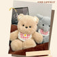 New Running Bear Plush Toys Cartoon Rabbit 40cm Stuffed Animal Stuffed with Bib Running Animal Kids