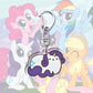 1pcs My Little Pony Keychain acrylic Pendant Anime Keyring Cartoon Decorative Pendants
