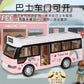 School Bus Toys Cars Die Cast Plastic Little Cars City Bus With Sound And Light Up Friction Powered Cars Play Toys Gift For Kids