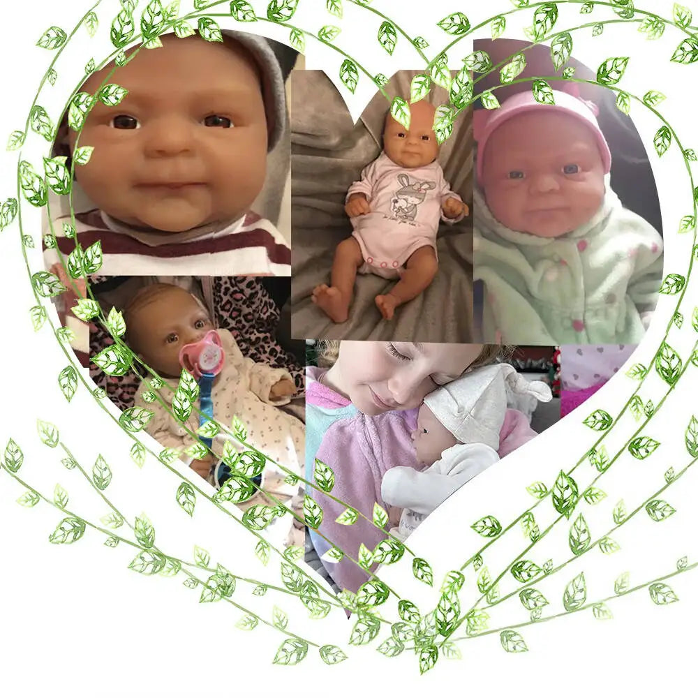 IVITA Authentic 100% Silicone Painted Reborn Baby Dolls Shipped from USA Warehouse Realistic Baby Dolls for Kids Christmas Toys