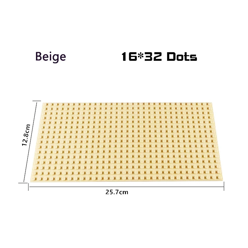 Base Plate 32*32 16X32 16X16 Dots  Building Blocks Baseplate DIY Plastic Plate  Classic Brick Accessories Kids Toy
