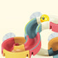 Baby Bath Toys Wall Bathtub Toy Assembling Slide Wind-Up Duck Slide Bathroom Shower Tracks Water Toys for Toddlers Kids Gifts