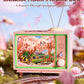 Robotime Rolife Sakura Dreamy Tour DIY Music Box 3D Wooden Puzzle with Lights Sakura Design Unique Home Decor Giftfor Kids