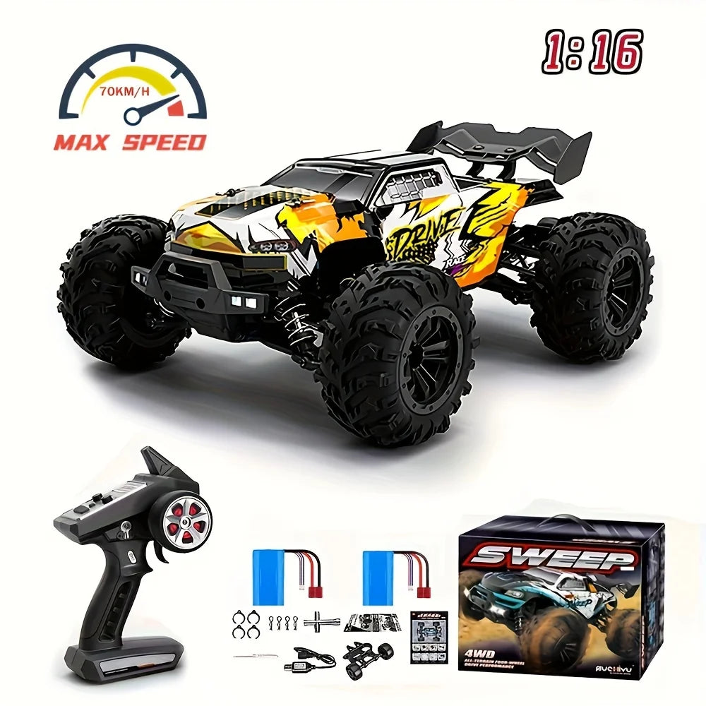 SCY 16101PRO 16102PRO RC Car Brushless 70 KM/h 4x4 Remote Control Go-Kart 2.4G Electric High-Speed Off-Road Drift Racing Toy Gift