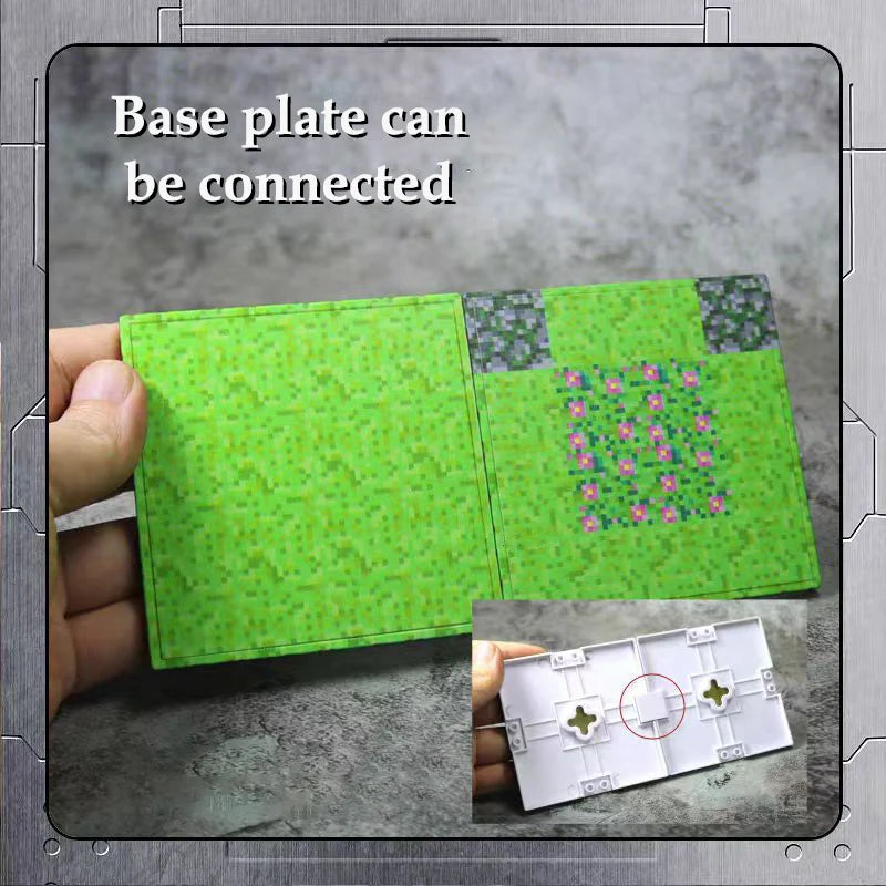 Magnetic Base Plate Variety Baseplates Match Mine World Magnetic Building Blocks Toys for Boys and Girls Children Gift