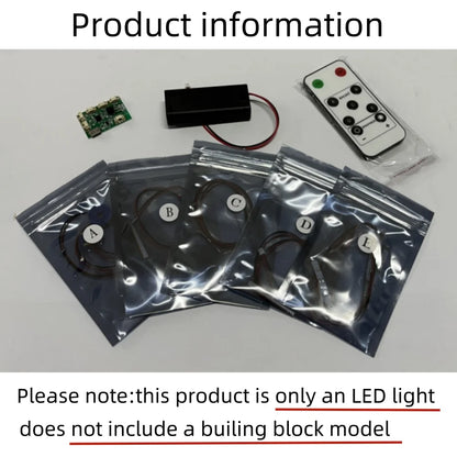 BYB LED Light Kit For 76269 Avengers Tower Building Blocks Decorative Lamp Remote Control Not Include  Building