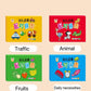 32 Pcs Enlightenment Card Matching Puzzle Early Education Cartoon Pattern Cognitive Boys and Girls Toys