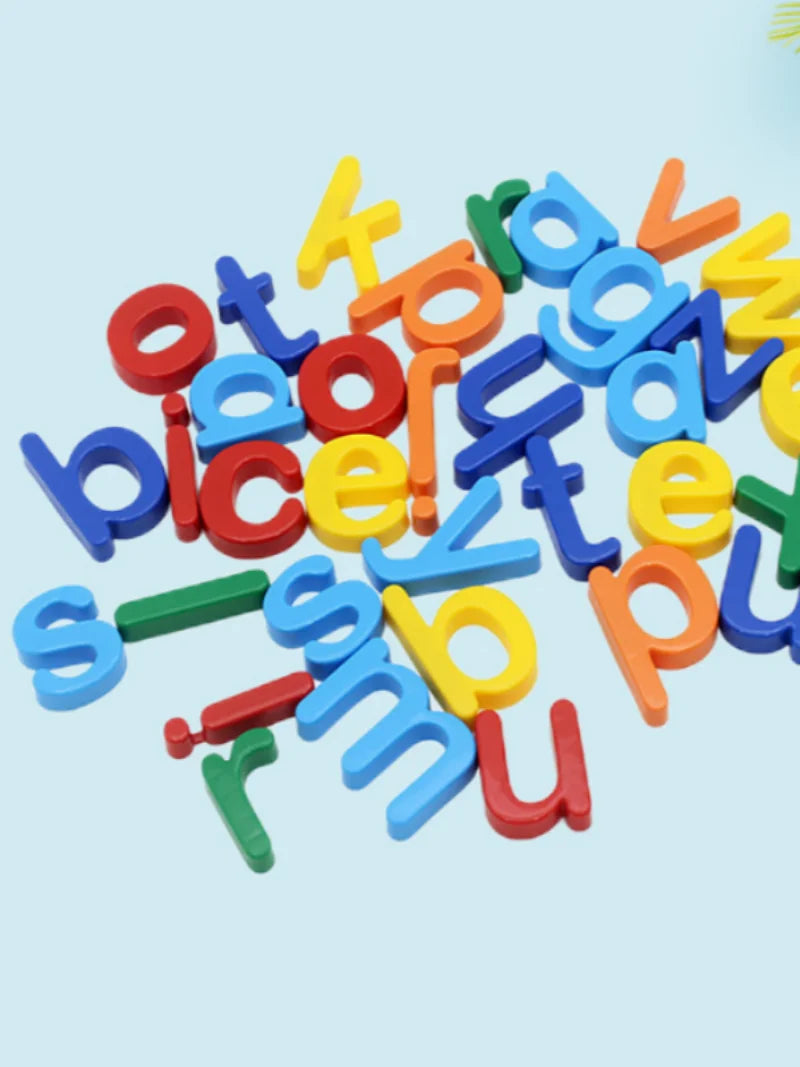 Magnetic Plastic Alphabet Fridge Stickers Early Educational Learning Spelling Counting Toys for Baby Toddlers