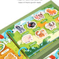 New Montessori Scene Stickers for Children DIY Hand-on Puzzle Reusable Books Cartoon Learning Cognition Toys for Kids Gift