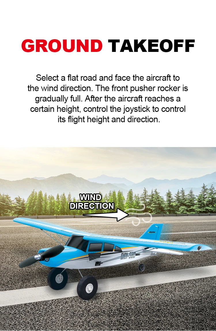4CH Brushless RC Glider M7 Moore Off-road Aircraft Plane EPP Foam Remote Control Airplane with LED Light Model Toys