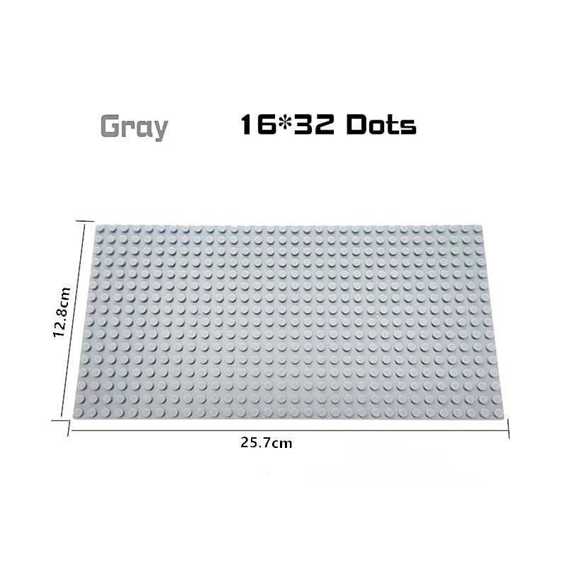 Base Plate 32*32 16X32 16X16 Dots  Building Blocks Baseplate DIY Plastic Plate  Classic Brick Accessories Kids Toy