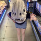 New Dinosaur hat Celebrity-Style Plush Cartoon Skeleton Headgear Halloween Costume Plush Toy Funny Doll Soft Surprise Gift