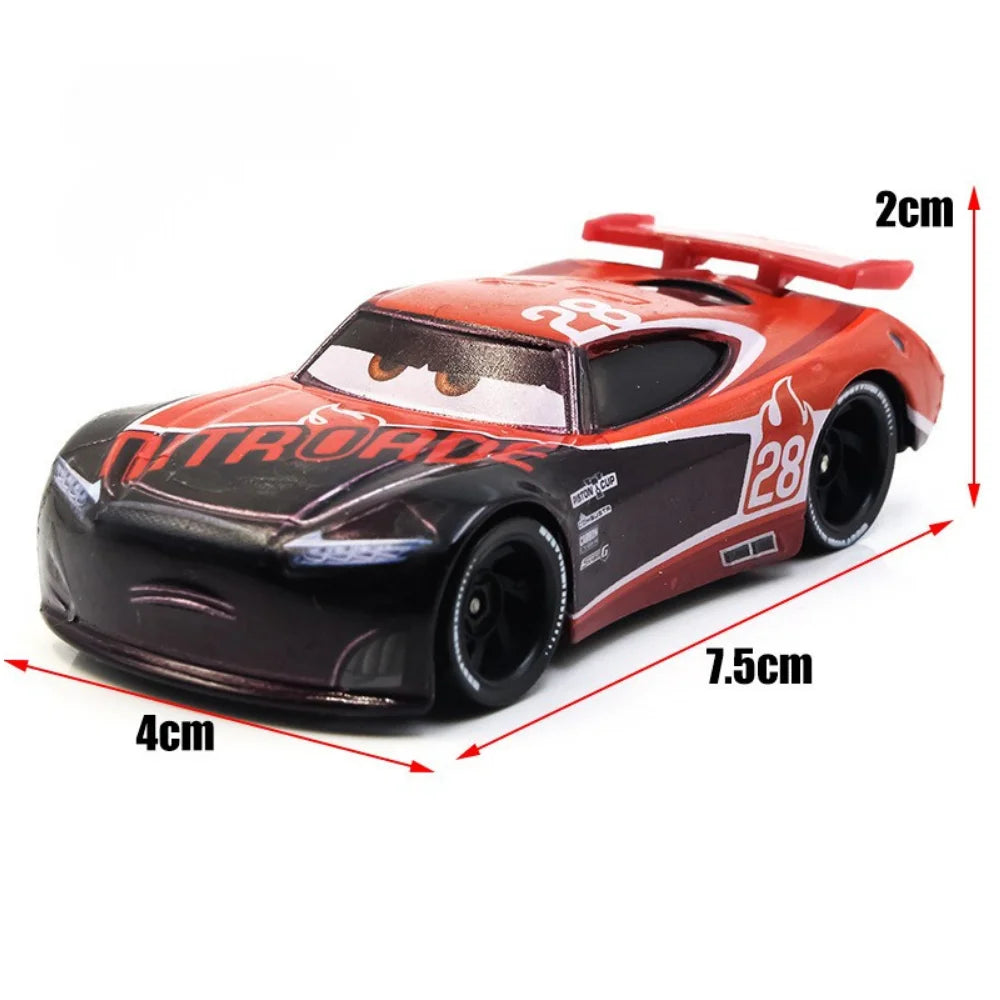 2026 New Pixar Cars Lightning McQueen Fillmore 4-10CM 1:55 Metal Model Racing Car Toys Christmas Birthday NEWYEAR Gift