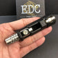 EDC Musketeer Gun Bolt Push Egg Fidget Spinner Multi Functional Slider Ratchet Gyro Metal Rotating Push Block Decompression Toy