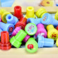 10pcs Assorted Stamps for Self-ink Stamps Toy Stamps Smiley Face Seal Scrapbooking DIY Painting Photo Album Decoration