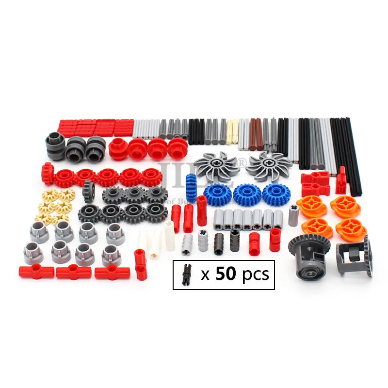 181pcs MOC Technology Set Technical Parts Pin Beam Axle Connector Panel Gear Building Block Bricks High-Tech Car Motorcycle Toys