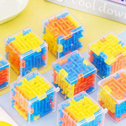 Fun 3D Cube Rolling Beads Maze Toys Boys Girls Birthday Wedding Guest Gift Giveaway Gift Stress Reliever Toys