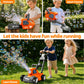 Hotfree Bubble Lawn Mower for Kids, 3-in-1 Electric Bubble Machine Blower with 10 Bubble Solution, Summer Outdoor Push Toys for Toddlers Ages 3-8, Birthday Party Summer Gift for Boys Girls 3 4 5 6 7 8 Year