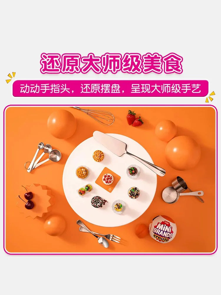 5x Surprise Ball Mini Brands Create Series Mystery Capsule Blind Box Real Miniature Collectible Toys Gifts
